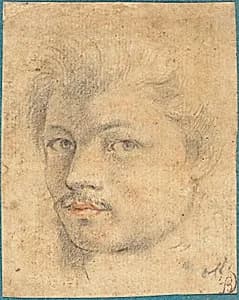 Head of a Man by Italian or French 16th/17th Century
