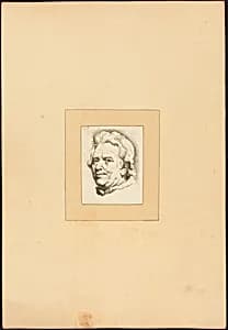 Head of a Man by Johann Gottlieb Prestel after Anton Joseph Prenner