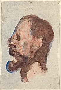 Head of a Man by Honoré Daumier