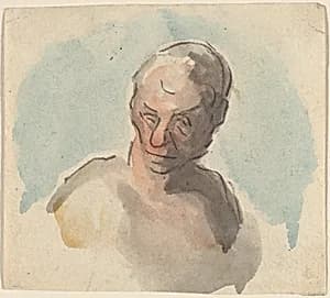Head of a Man by Honoré Daumier