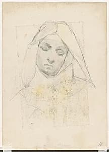 Head of a Nun by Tito Lessi