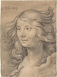 Head of a Siren by Hendrik Goltzius