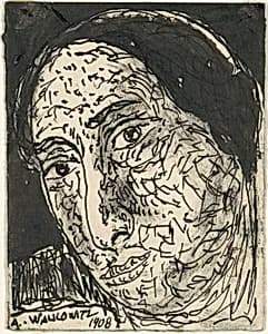 Head of a Woman by Abraham Walkowitz