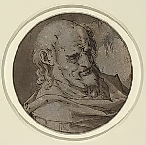 Head of an Apostle by Hendrik Goltzius