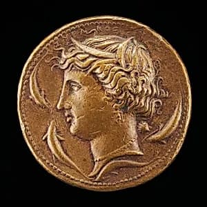 Head of Arethusa [obverse] by Giovanni da Cavino
