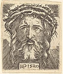Head of Christ by Sebald Beham