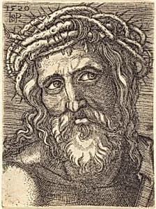 Head of Christ by Sebald Beham