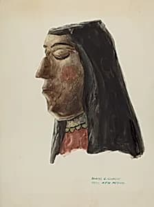 Head of Guadalupe by Majel G. Claflin