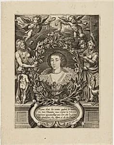Henrietta Maria (?) by Cornelis Galle I after Nikolaus van der Horst