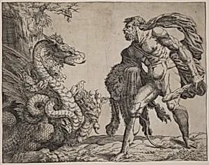 Hercules and the Hydra by Battista Angolo del Moro