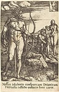 Hercules Killing Nessus by Heinrich Aldegrever