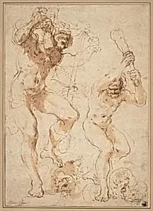 Hercules Slaying the Hydra by Giovanni Francesco Barbieri, called Guercino