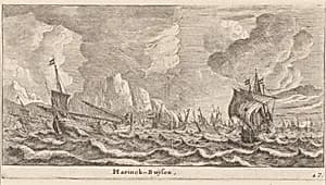 Herring-Busses by Reinier Nooms, called Zeeman