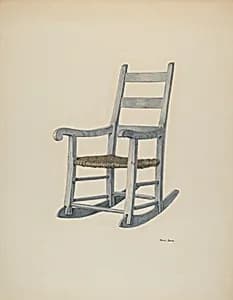 Hickory Rocking Chair by Pearl Davis