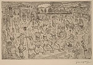 Hindu Village (Das Hindudorf) by Paul Gangolf