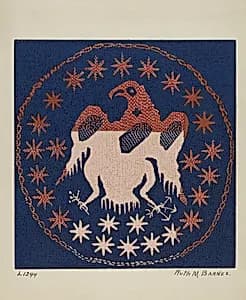 Historic Coverlet by Ruth M. Barnes