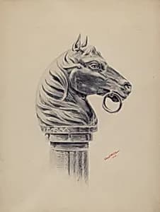 Hitching Post by Charles Moss