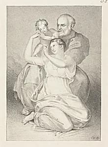 Holy Family, from Michelangelo by Henry Noel Humphreys after John Flaxman