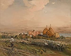 Homestead by the Sea by Jean-Charles Cazin