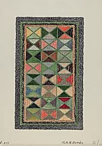 Hooked Rug by Ruth M. Barnes