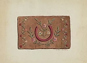 Hooked Rug by Lillian M. Mosseller