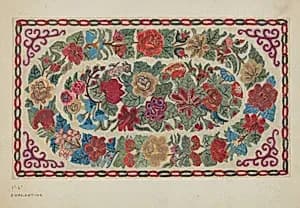 Hooked Rug by Elizabeth Valentine