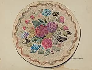 Hooked Rug by Lillian M. Mosseller