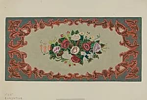 Hooked Rug by Elizabeth Valentine