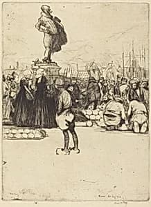Hoorn Cheesemarket by James McBey