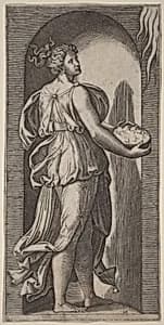 Portrait of Marcantonio Raimondi after Raphael