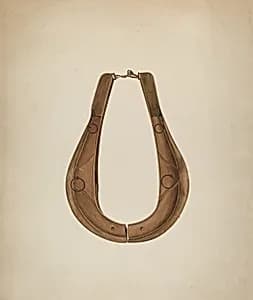 Horse Collar and Hame by Wilbur M Rice