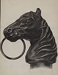 Horse Head Hitching Post by C.H. Hastings