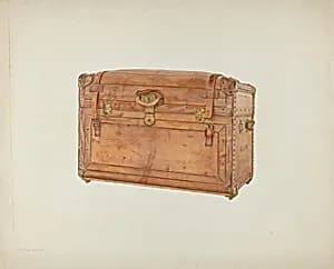 Horse Hide Trunk by Frank M. Keane