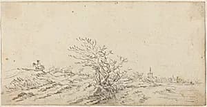 Horseman among the Dunes by Jan van Goyen