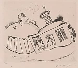 House in Peskovatik by Marc Chagall