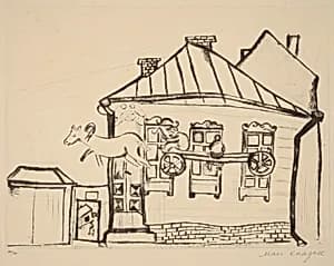 House in Vitebsk by Marc Chagall