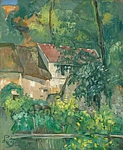 House of Père Lacroix by Paul Cezanne