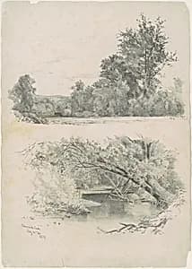 Hudson; and Claverack Creek by Andrew Fisher Bunner