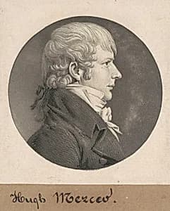 Hugh Tenant Weedon Mercer by Charles B. J. Févret de Saint-Mémin