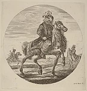 Hungarian Cavalier by Stefano Della Bella