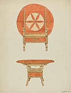 Hutch Table by Margery Parish
