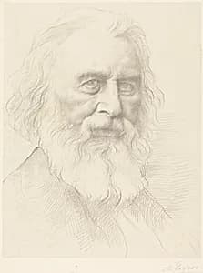 H.W. Longfellow, 2nd plate by Alphonse Legros