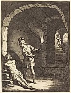 Illustration to Jean Desmarets' "L'Ariane" by Abraham Bosse after Claude Vignon