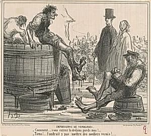 Impressions de vendages by Honoré Daumier