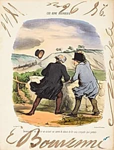 Portrait of Honoré Daumier and Edouard Bouvenne