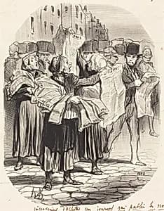 Inconvénient d'acheter un journal... by Honoré Daumier
