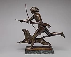 Indian Running with Dog