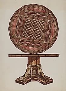 Inlaid Wood Table