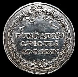 Inscription in a Wreath [reverse] by Matthes Gebel