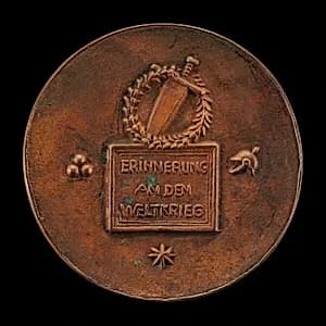 Inscription [reverse] by Ludwig Gies